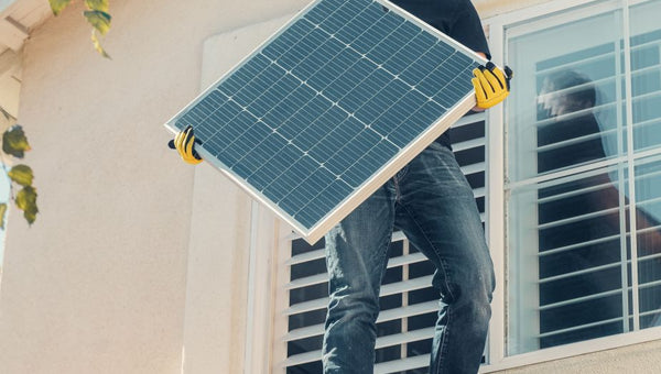 man attempts diy solar panel installation