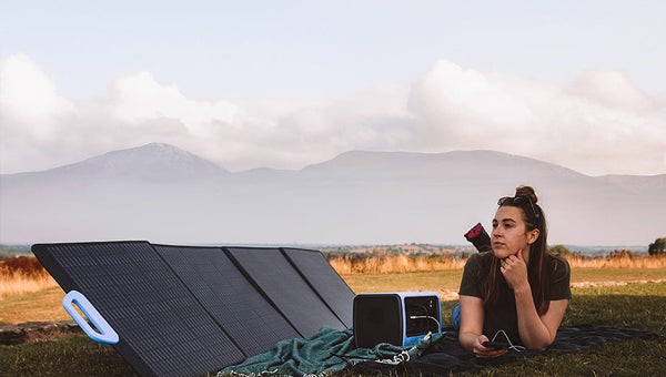 portable solar panels while camping