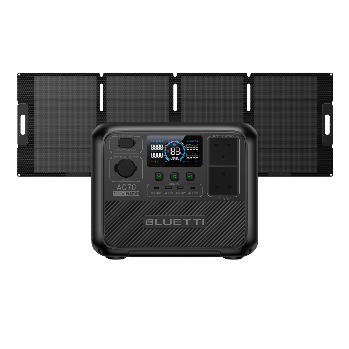 BLUETTI AC70 Portable Power Station | 1,000W 768Wh