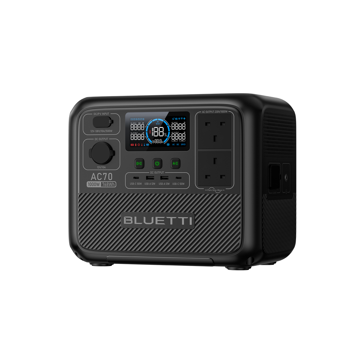 BLUETTI AC70 Portable Power Station | 1,000W 768Wh