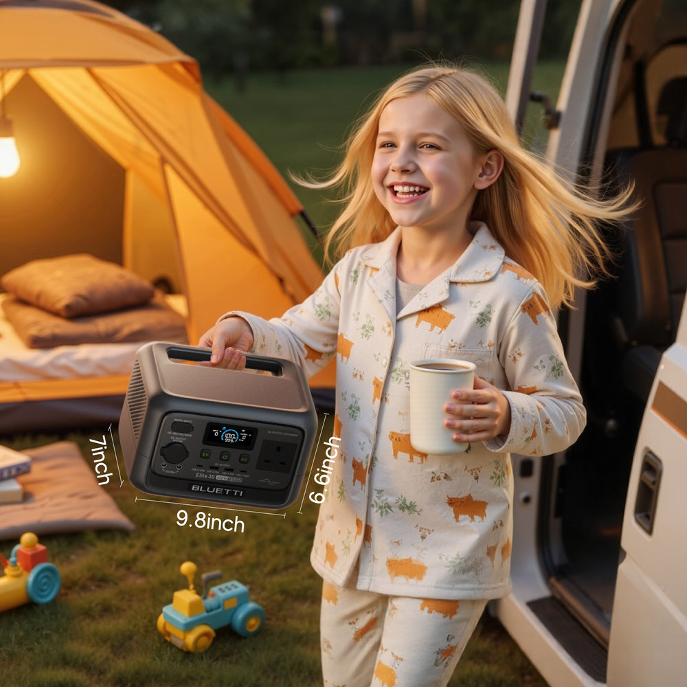BLUETTI Elite 30 V2 Portable Power Station | 600W 288Wh