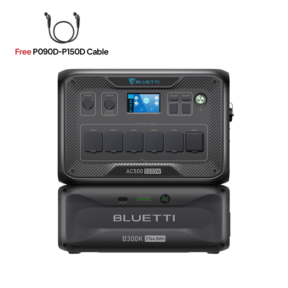 BLUETTI AC500 + B300K Home Battery Backup