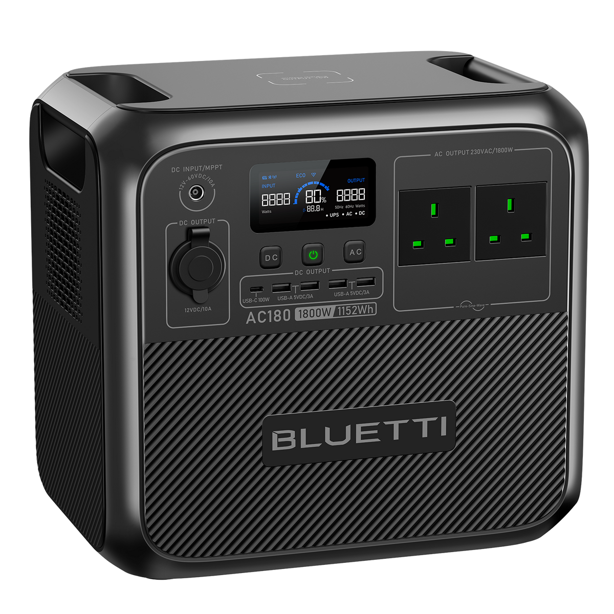 BLUETTI AC180 Portable Power Station | 1,800W 1,152Wh