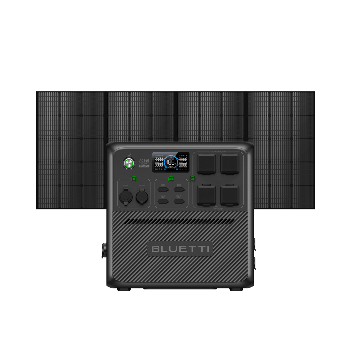 AC240+PV350 | 2400W 1536Wh | 350W Solar Kit