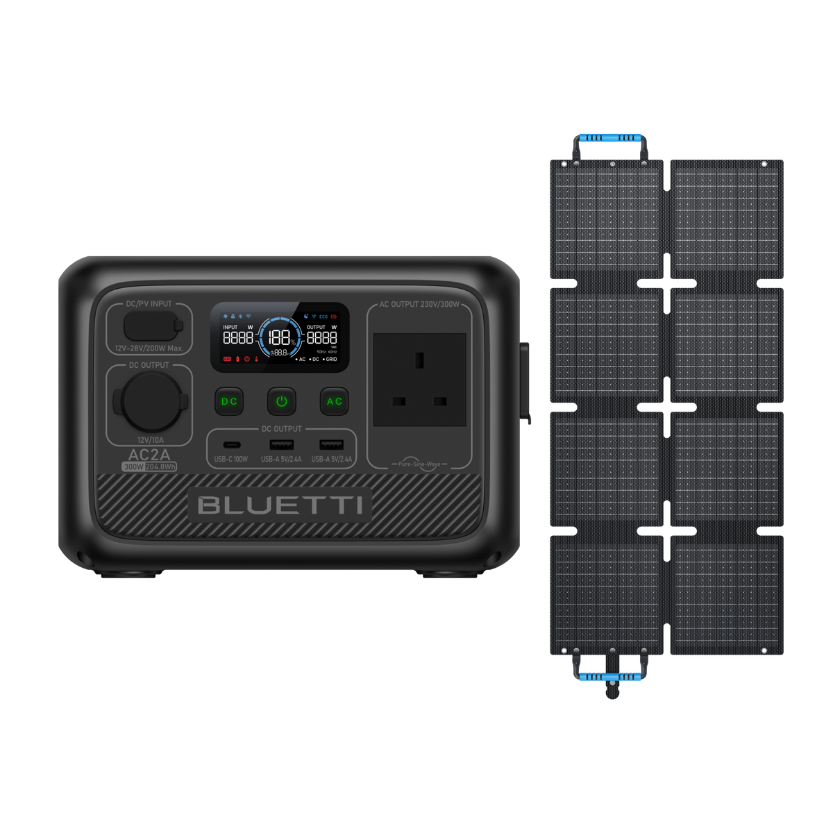 BLUETTI AC2A Portable Power Station | 300W 204Wh