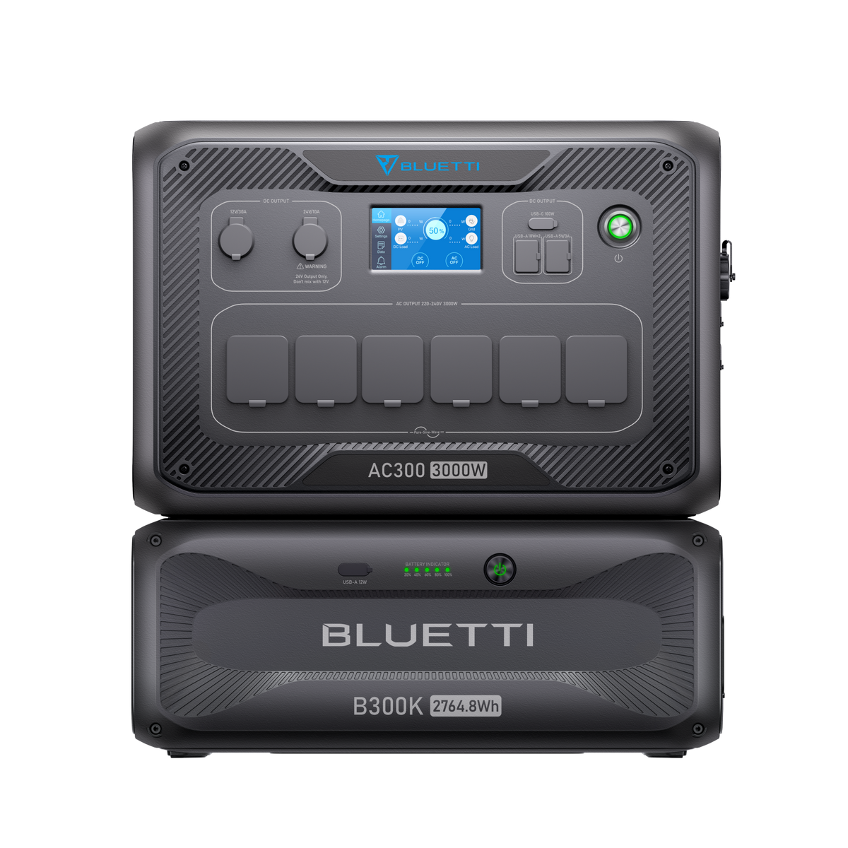 BLUETTI AC300 + B300K Home Battery Backup | 3,000W 2,764.8Wh