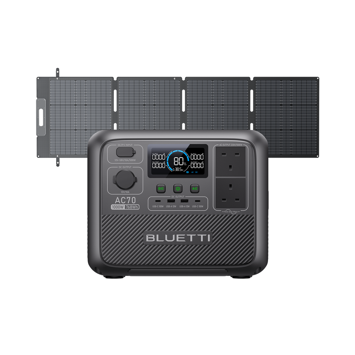 BLUETTI AC70 Portable Power Station | 1,000W 768Wh