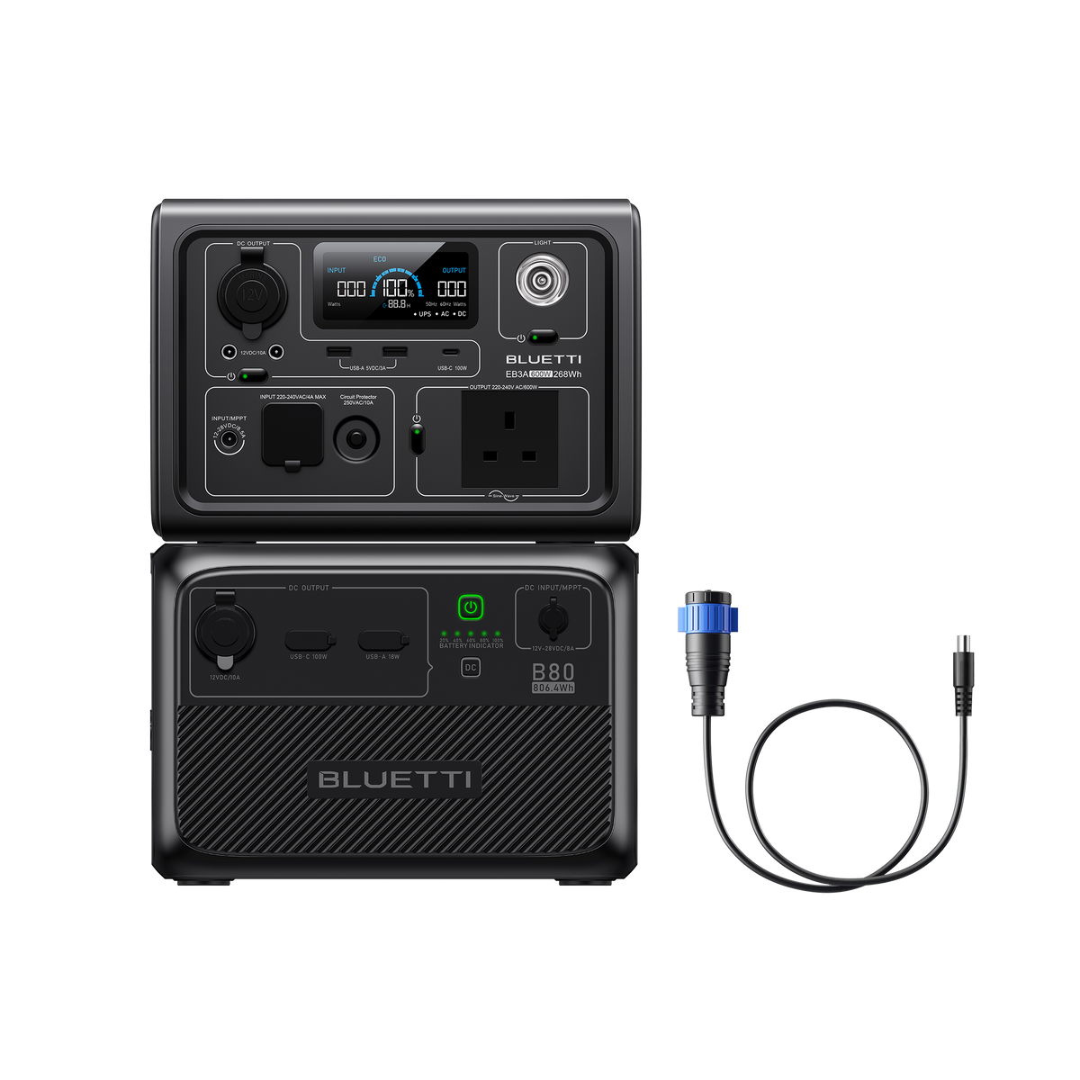 BLUETTI EB3A Portable Power Station | 600W 268Wh