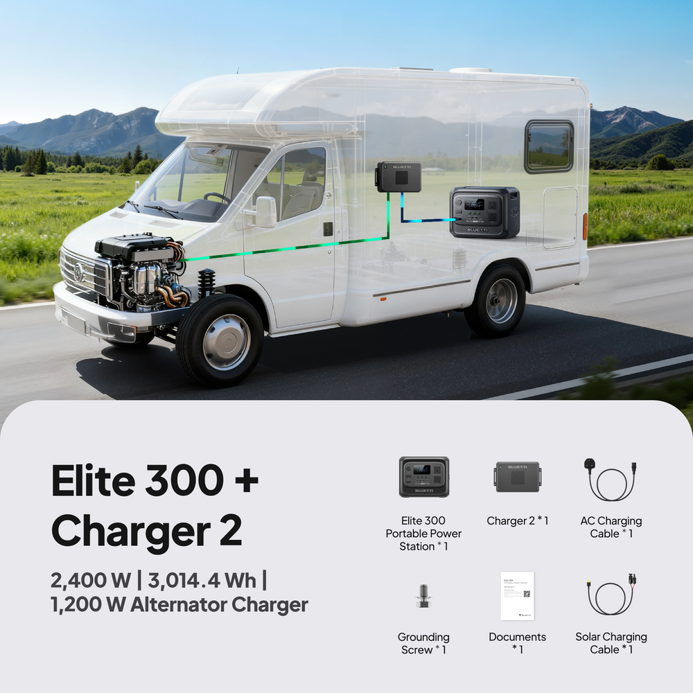 BLUETTI Elite 300 Portable Power Station | 2,400 W 3,014.4 Wh