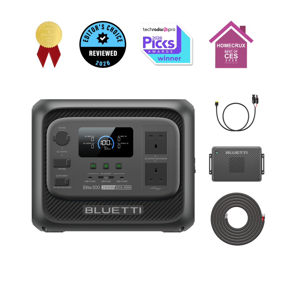 BLUETTI Elite 300 Portable Power Station | 2,400 W 3,014.4 Wh