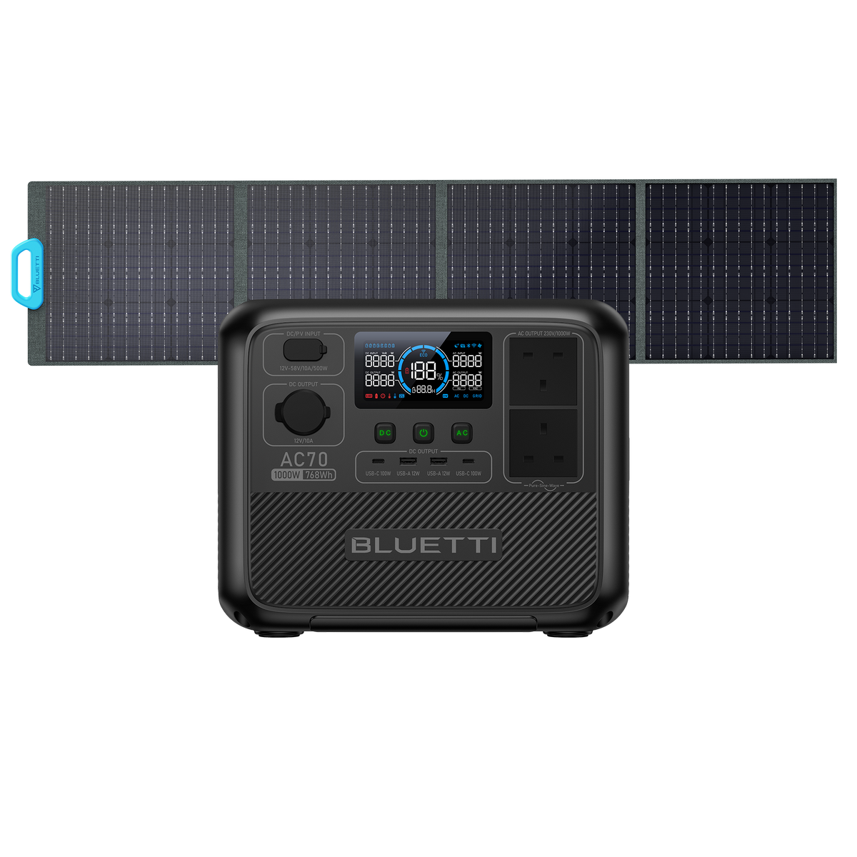 BLUETTI AC70 Portable Power Station | 1,000W 768Wh