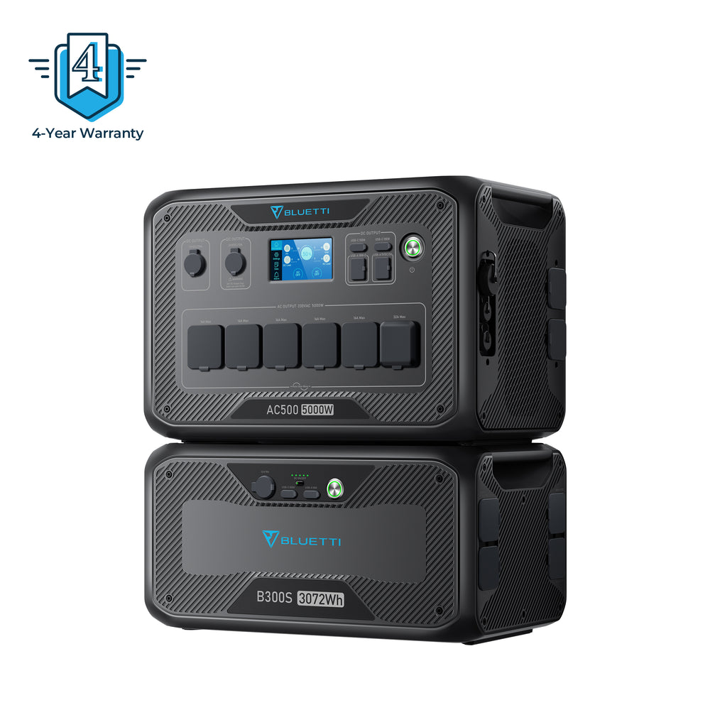 BLUETTI AC500 + B300K Home Battery Backup