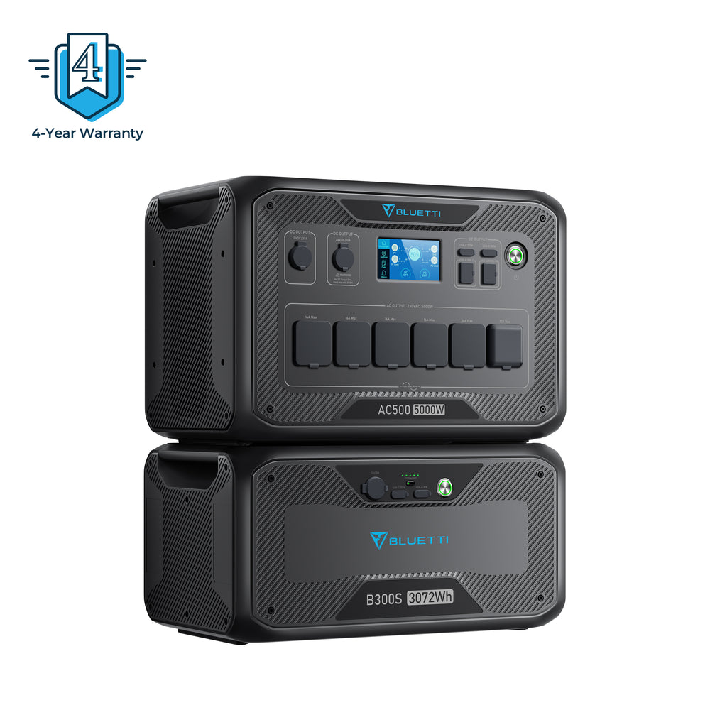 BLUETTI AC500 + B300K Home Battery Backup
