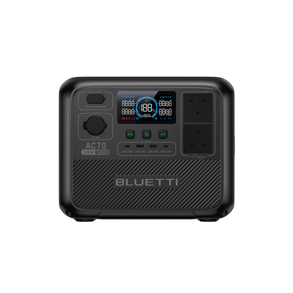 BLUETTI AC70 Portable Power Station | 1,000W 768Wh