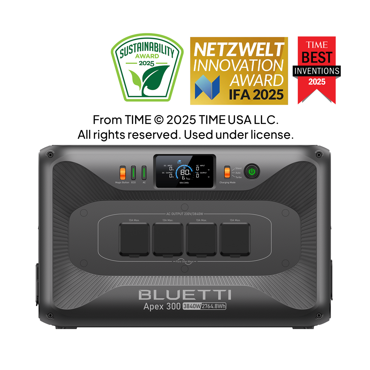 BLUETTI Apex 300 Versatile Power Station | 2,764.8Wh 3,840W