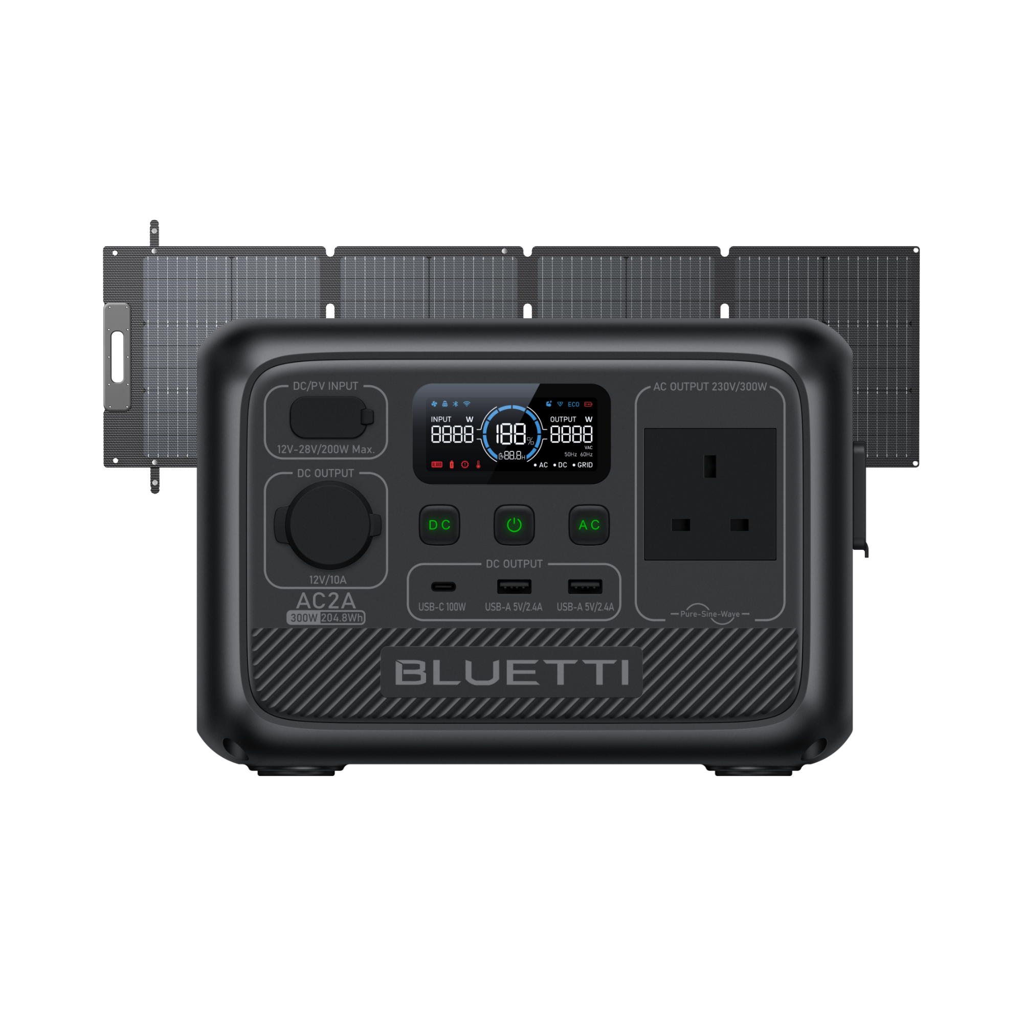 BLUETTI AC2A Portable Power Station | 300W 204Wh