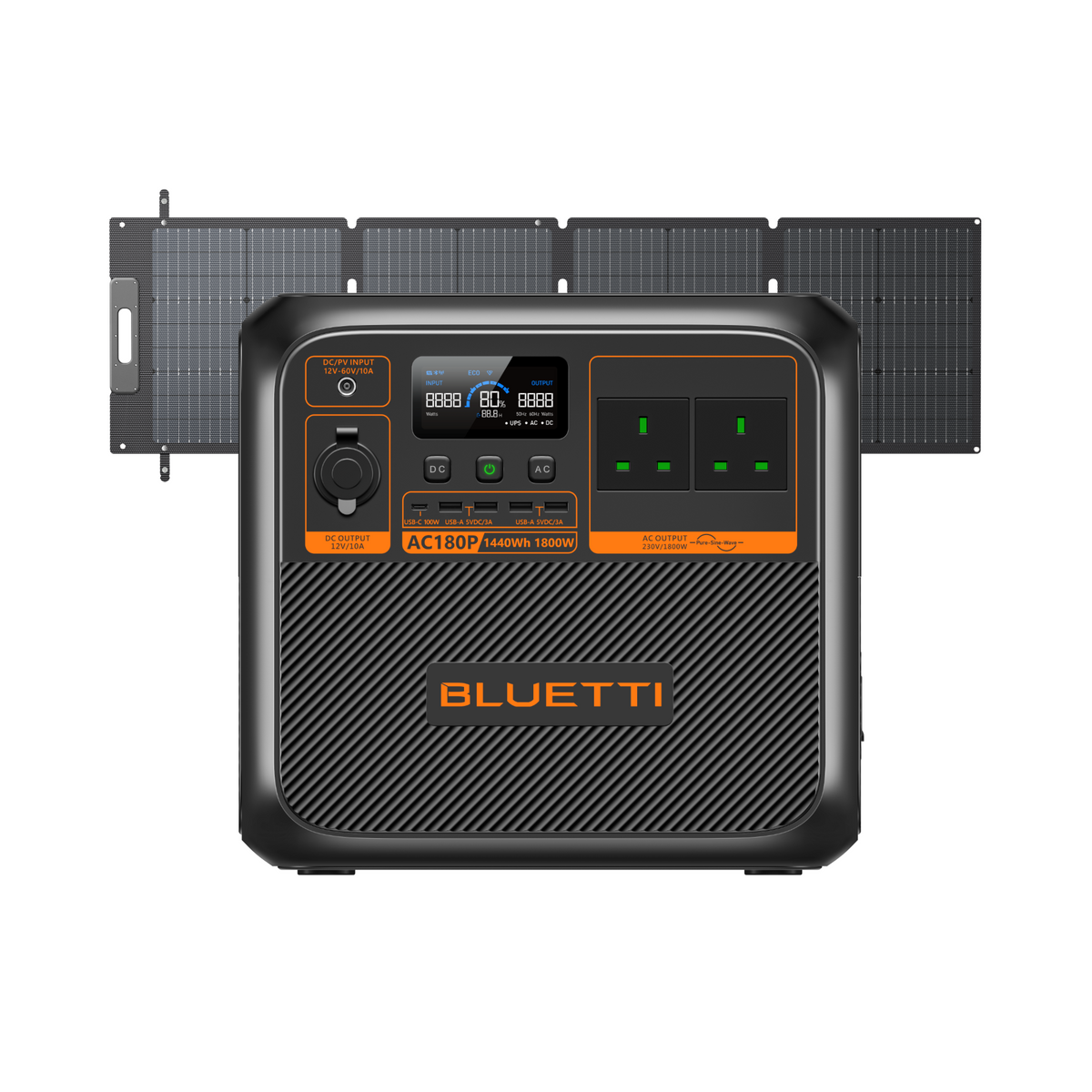 BLUETTI AC180P Portable Power Station | 1,800W 1,440Wh