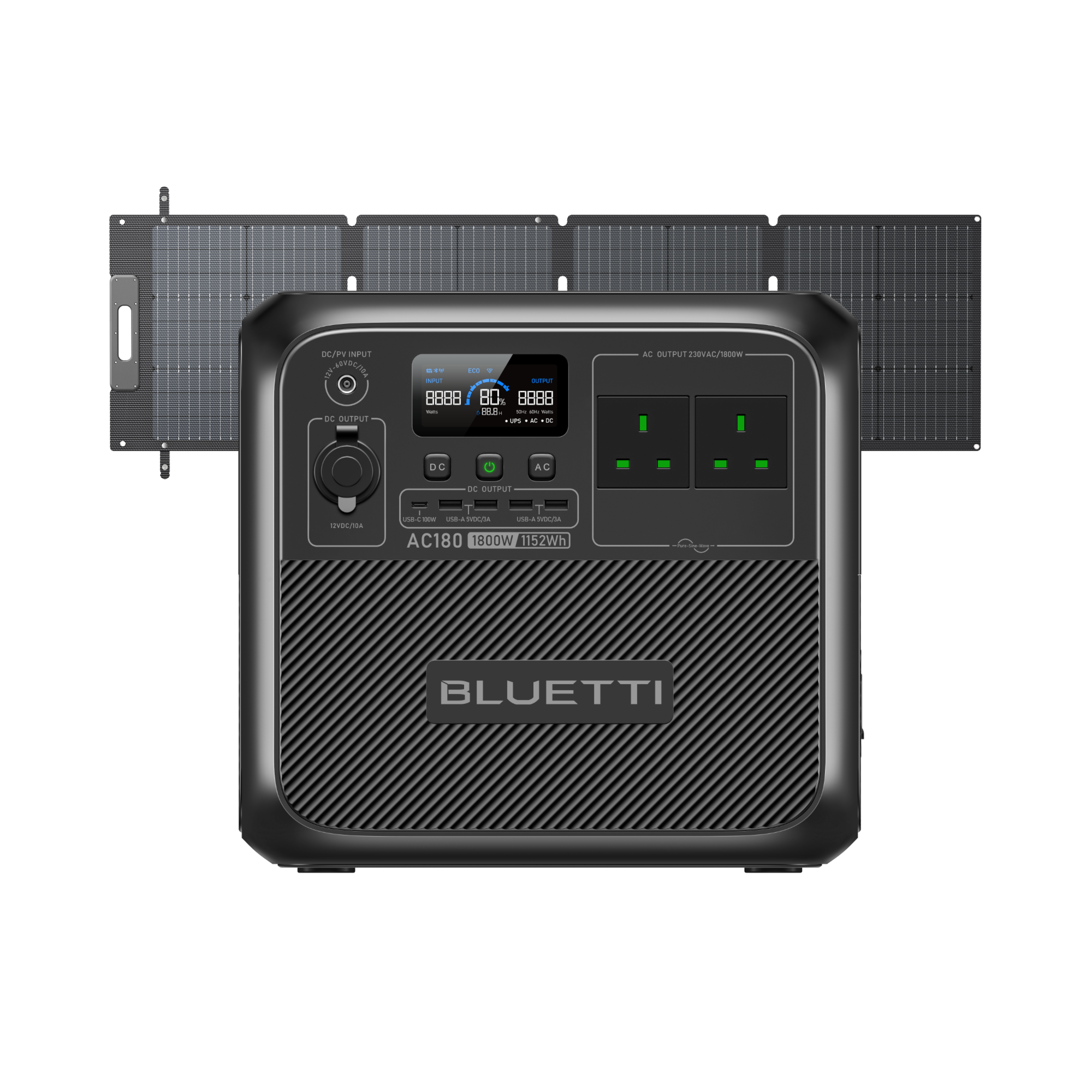 BLUETTI AC180 Portable Power Station | 1,800W 1,152Wh