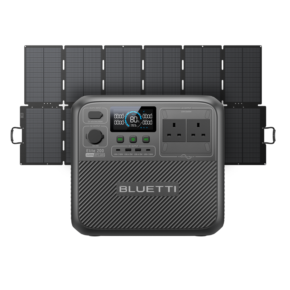 BLUETTI Elite 200 V2 Portable Power Station | 2,073.6Wh 2,600W