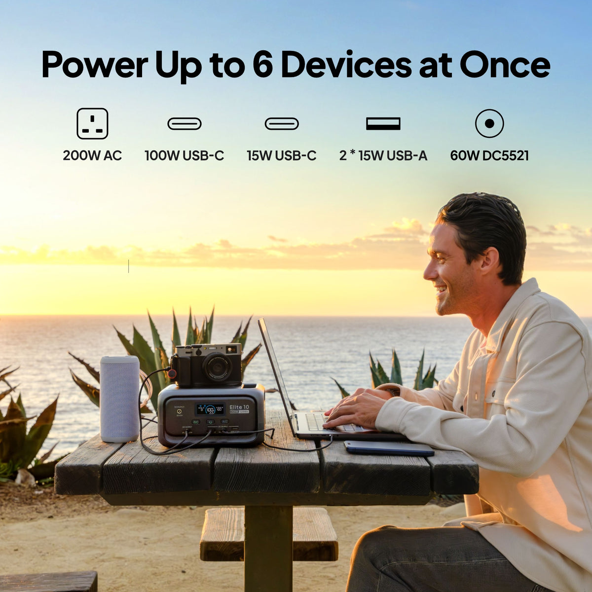 BLUETTI Elite 10 Mini Power Station | 200W 128Wh