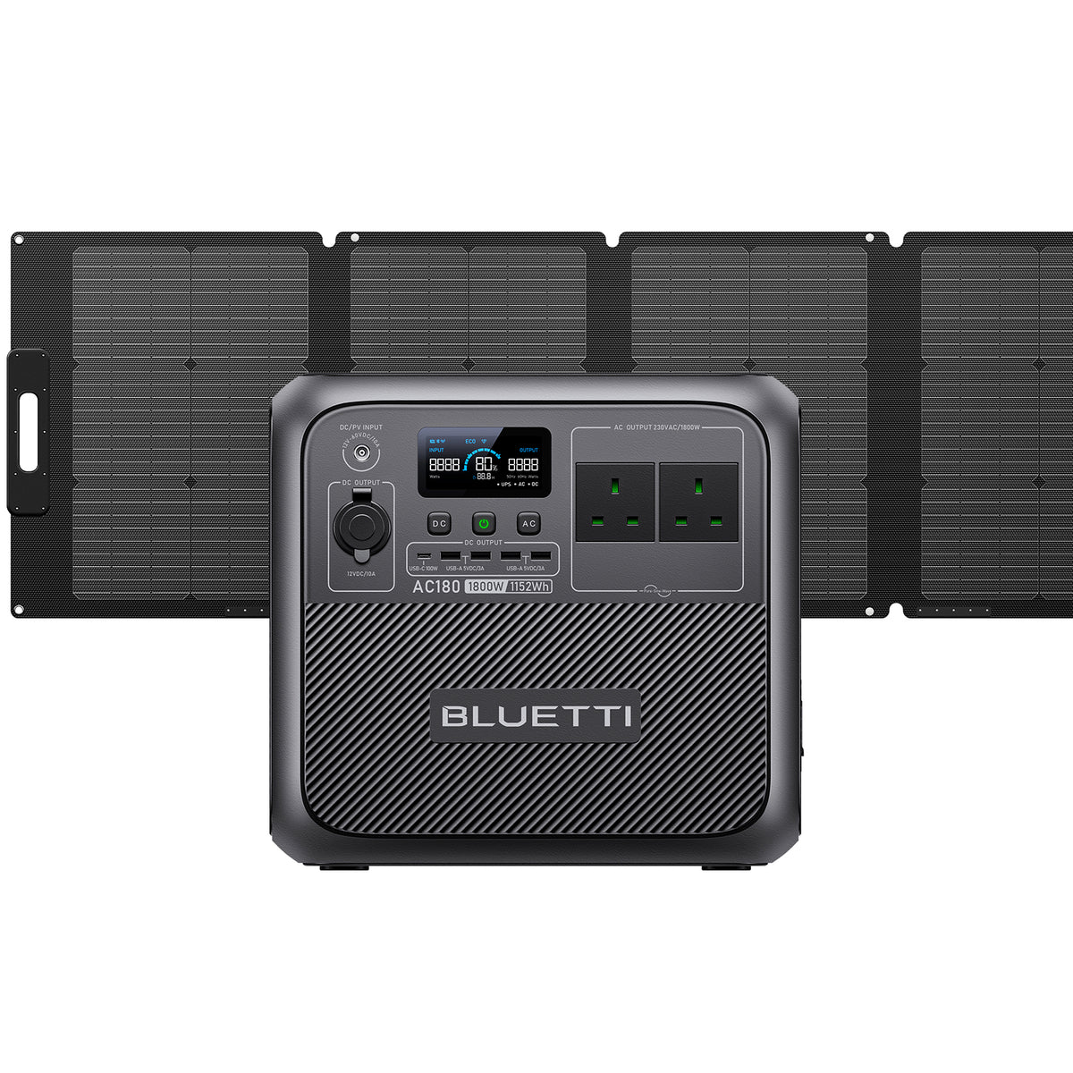 BLUETTI AC180 Portable Power Station | 1,800W 1,152Wh（Amazon）