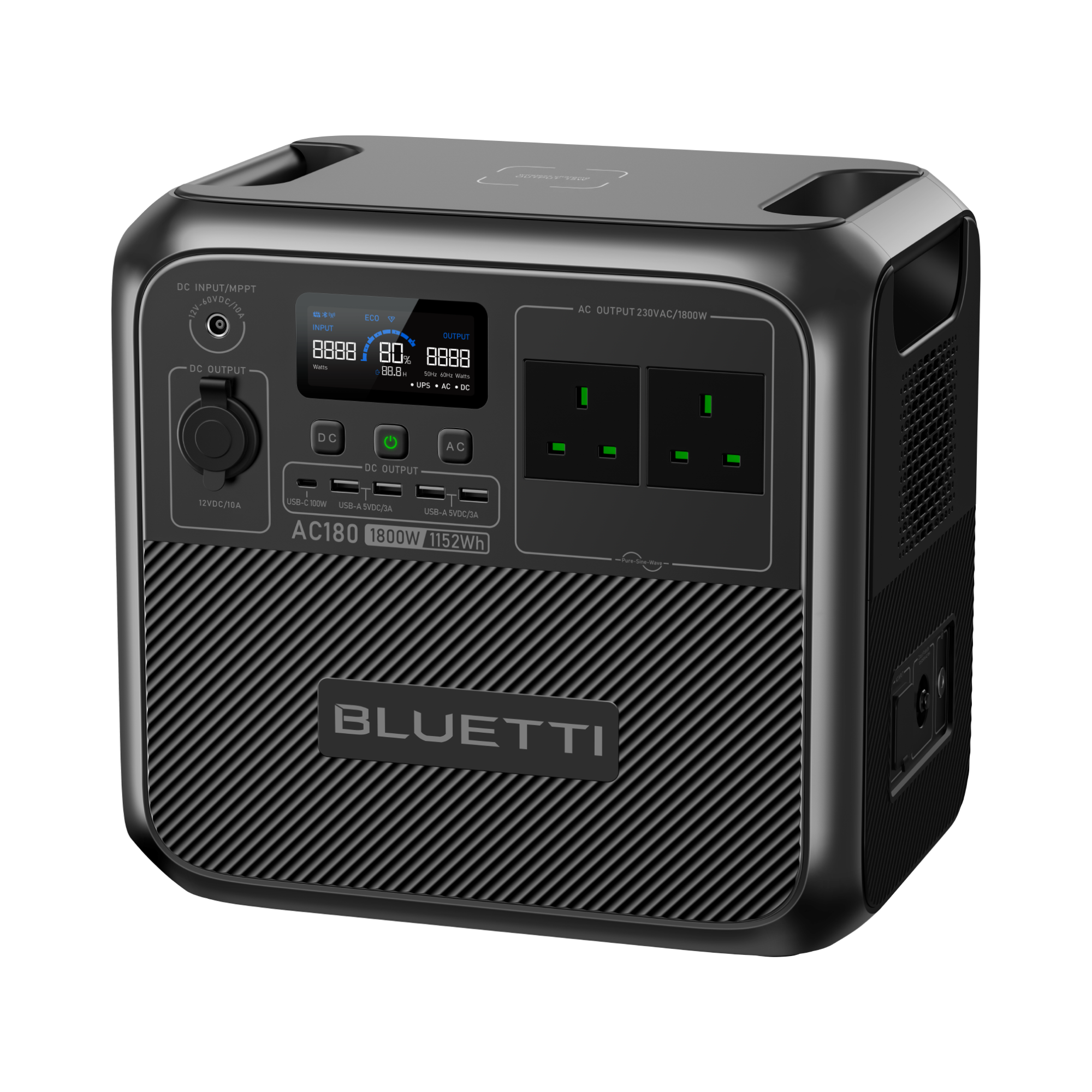 BLUETTI AC180/P Portable Power Station | 1,800W 1,152/1440Wh