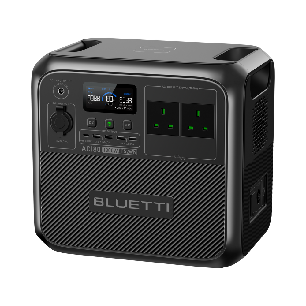 BLUETTI AC180 Portable Power Station | 1,800W 1,152Wh