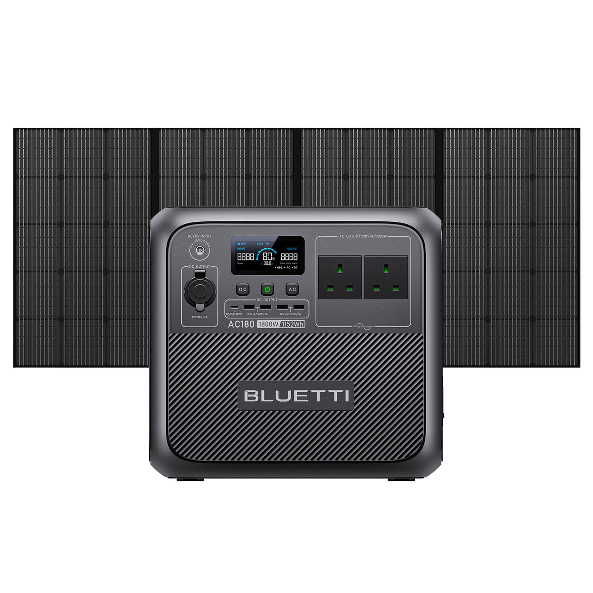 BLUETTI AC180 Portable Power Station | 1,800W 1,152Wh（Amazon）