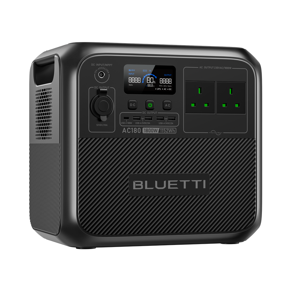 BLUETTI AC180 Portable Power Station | 1,800W 1,152Wh