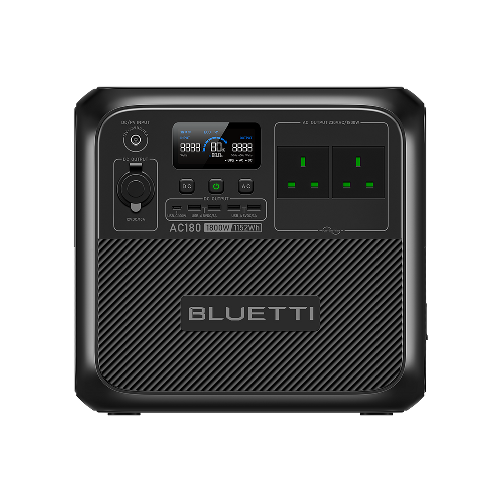 BLUETTI AC180 Portable Power Station | 1,800W 1,152Wh