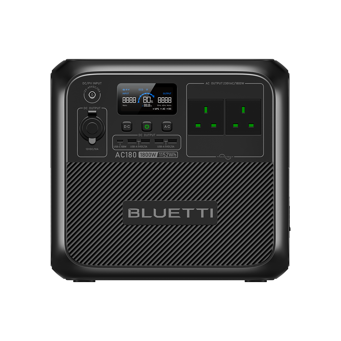BLUETTI AC180 Portable Power Station | 1,800W 1,152Wh