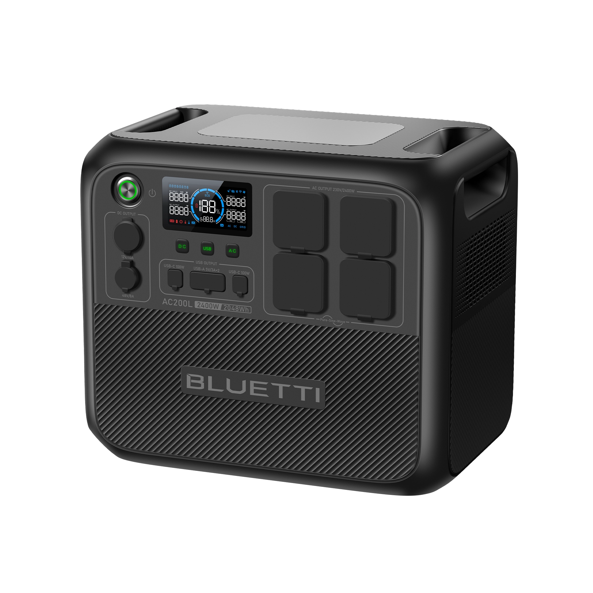 BLUETTI AC200L Expandable Power Station | 2,400W 2,048Wh