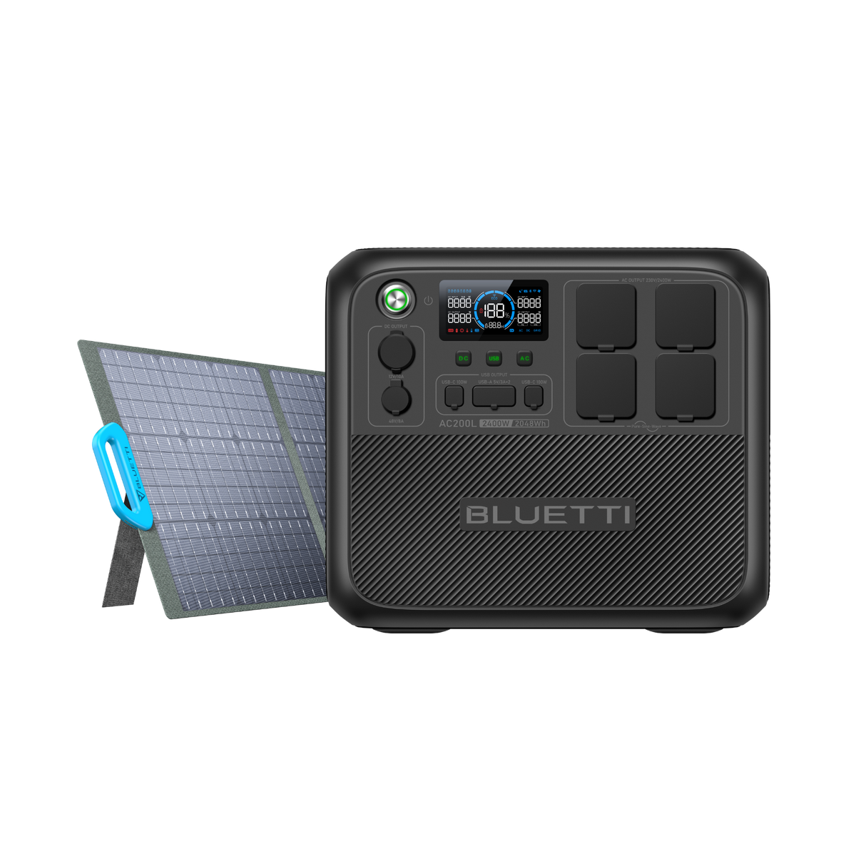 BLUETTI AC200L+PV200 Expandable Power Station | 2,400W 2,048Wh  200W Solar kit (Amazon)
