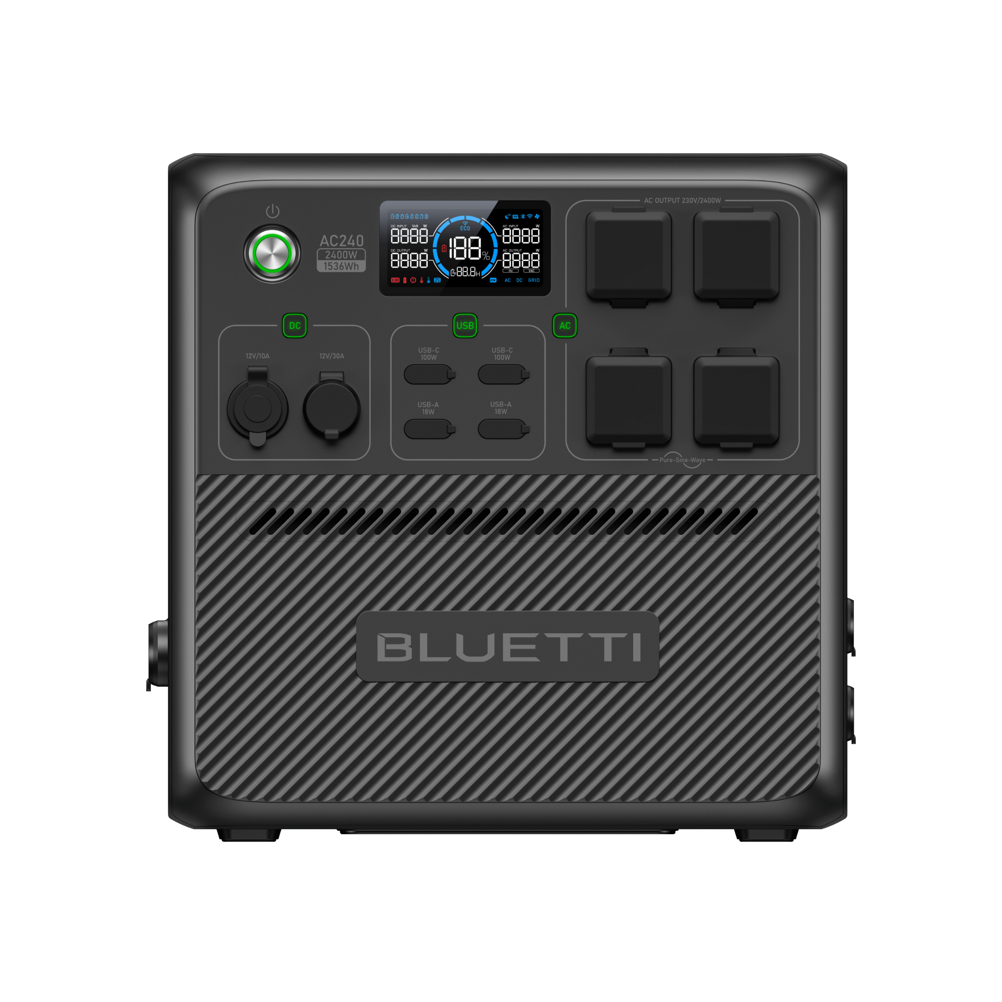 BLUETTI AC240 Portable Power Station | 2,400W 1,536Wh