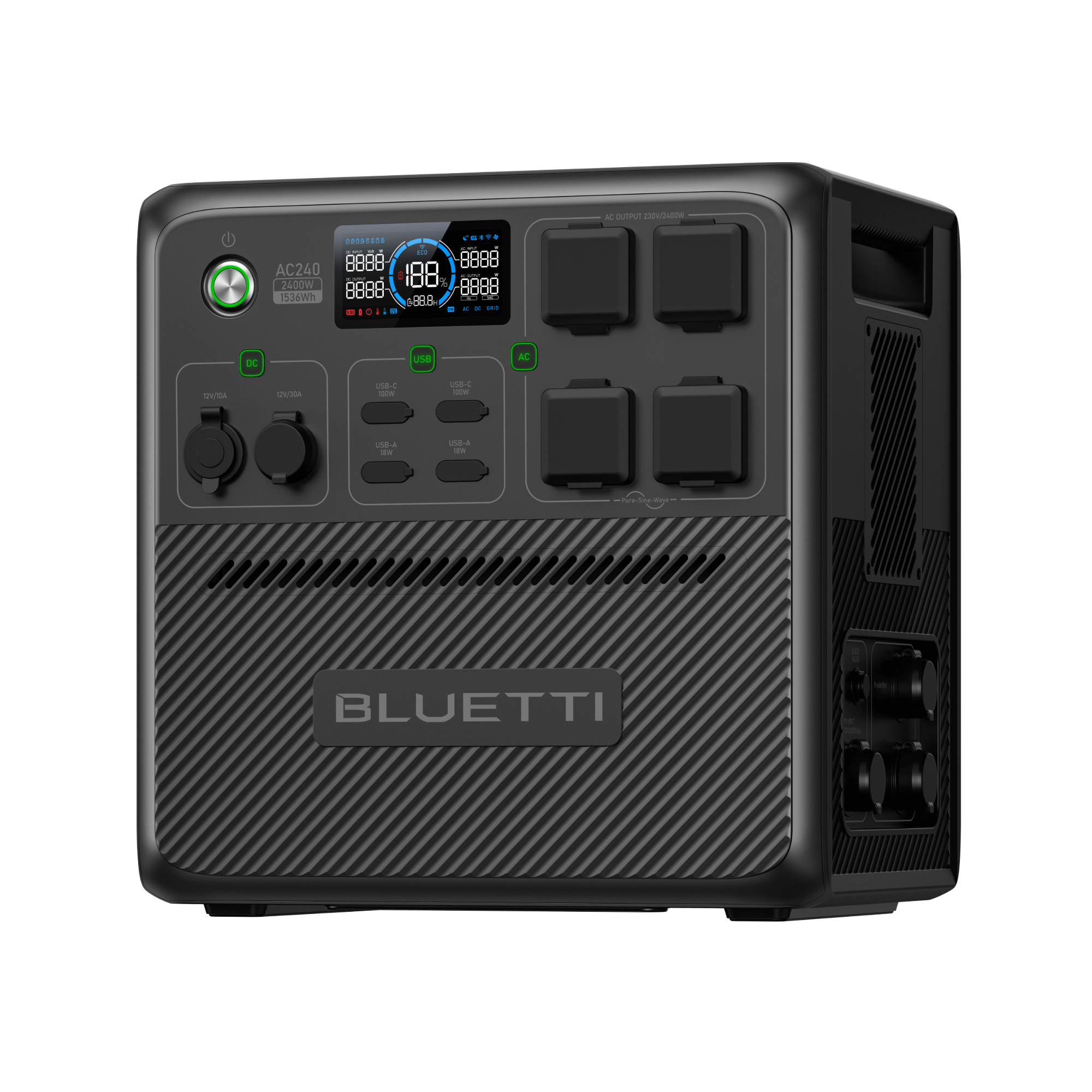 BLUETTI AC240 Portable Power Station | 2,400W 1,536Wh