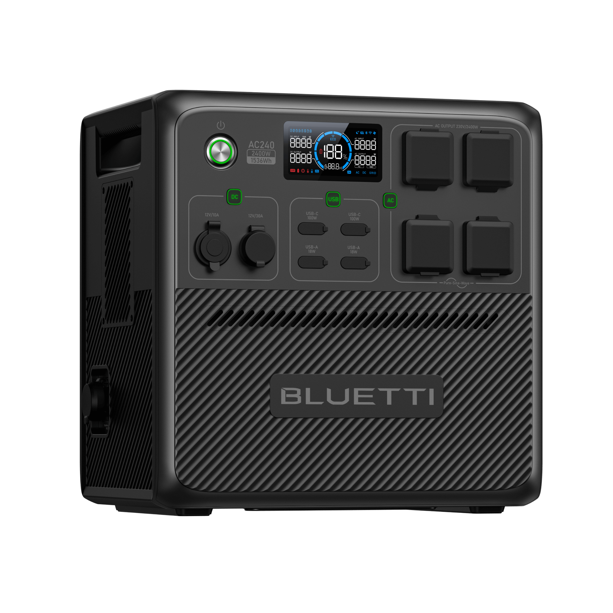 BLUETTI AC240 Portable Power Station | 2,400W 1,536Wh