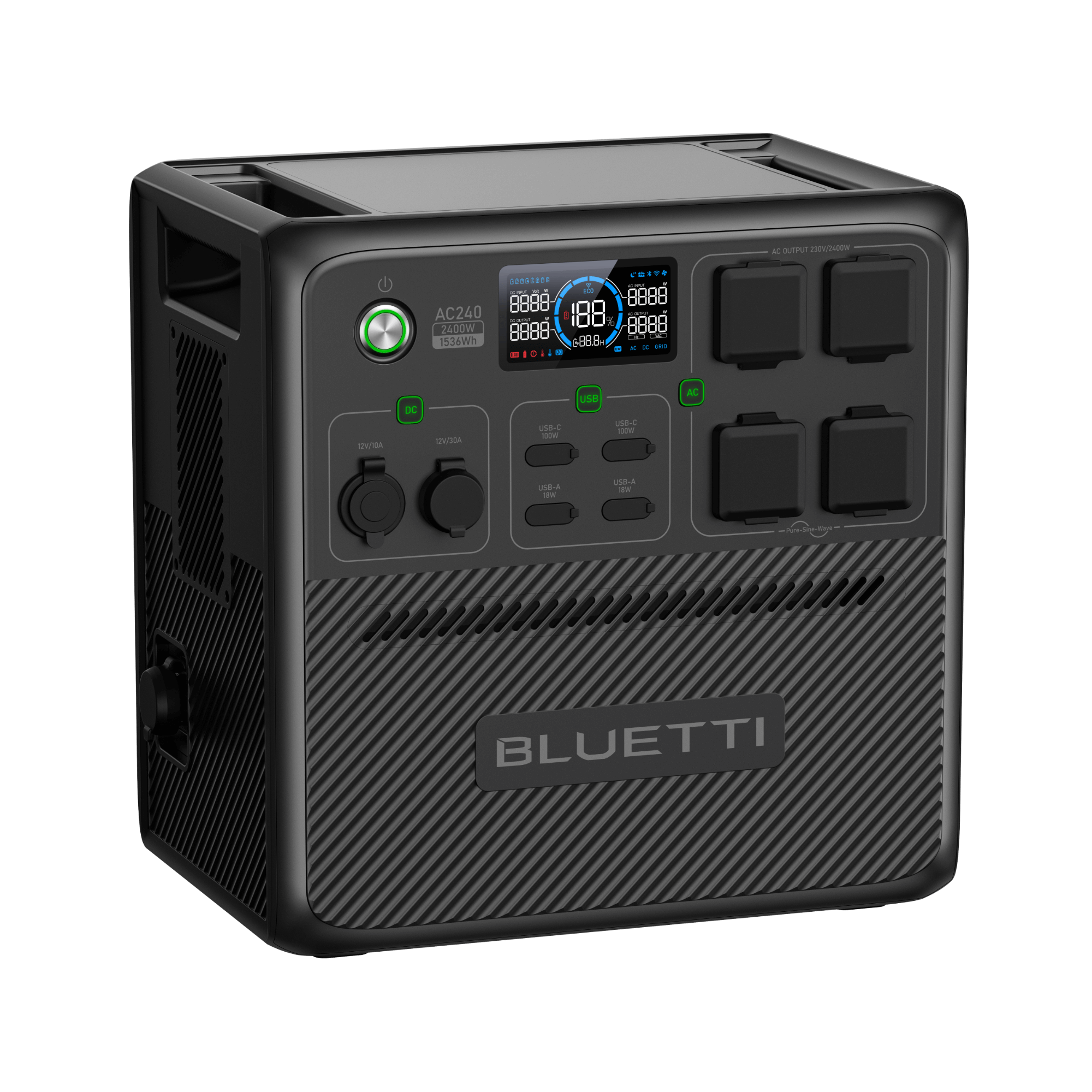 BLUETTI AC240 Portable Power Station | 2,400W 1,536Wh