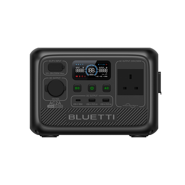【M2984-320-268】ポータブル電源 AC2A 204Wh/300W BLUETTI AC2A Portable Power Station | 300W, 204.8Wh - BLUETTI UK