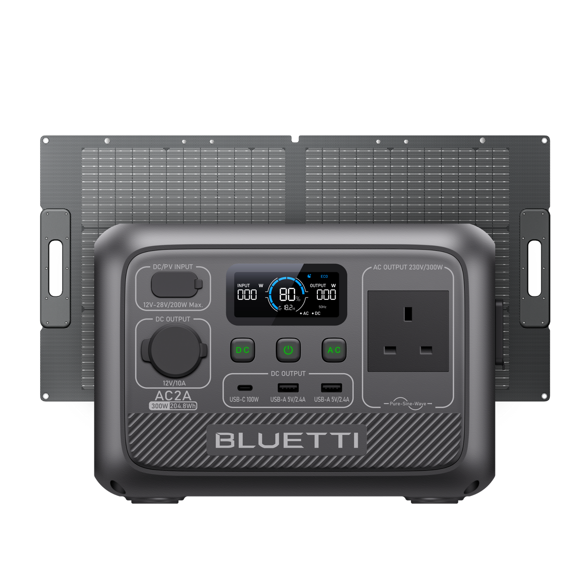 BLUETTI AC2A Portable Power Station | 300W 204Wh