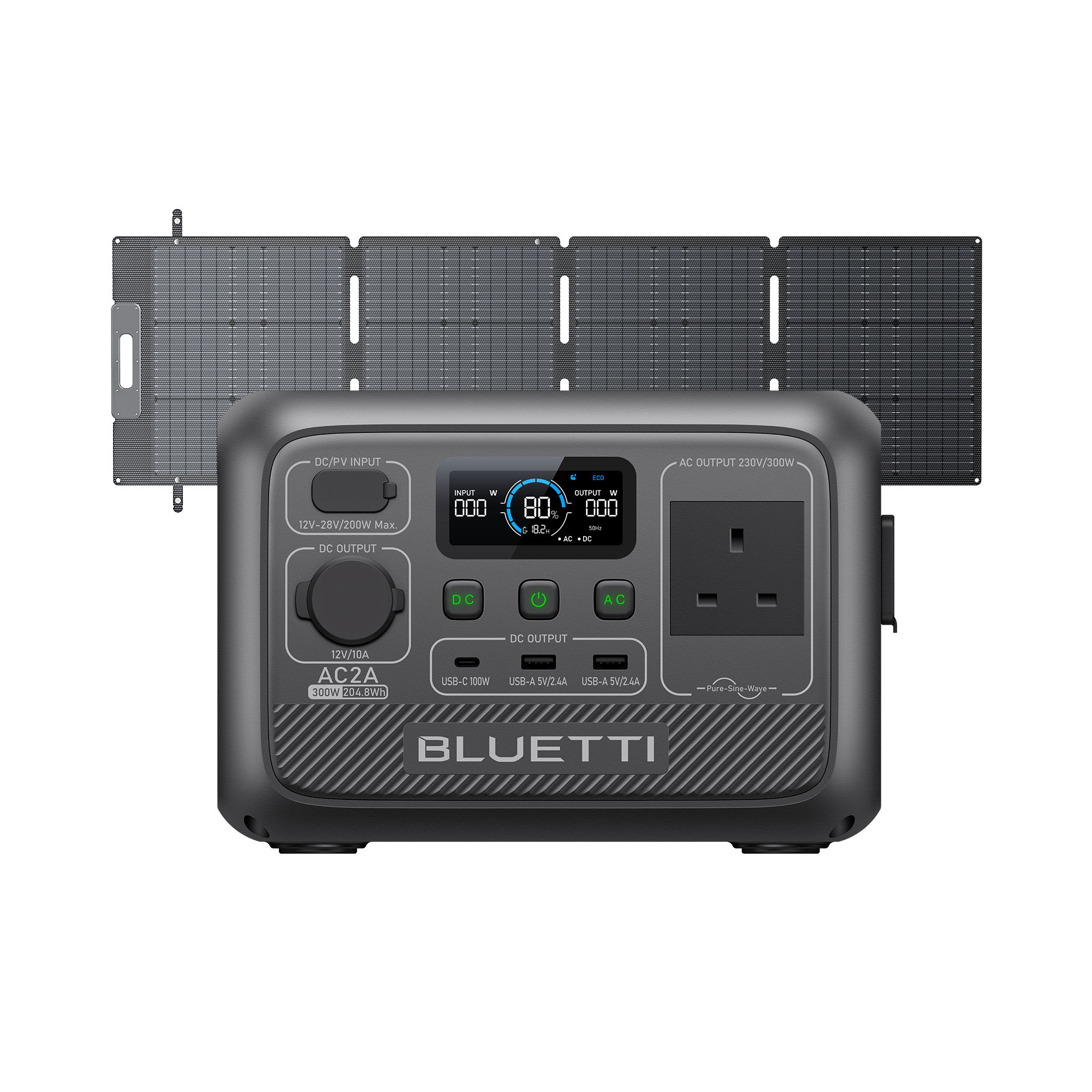 BLUETTI AC2A Portable Power Station | 300W 204Wh