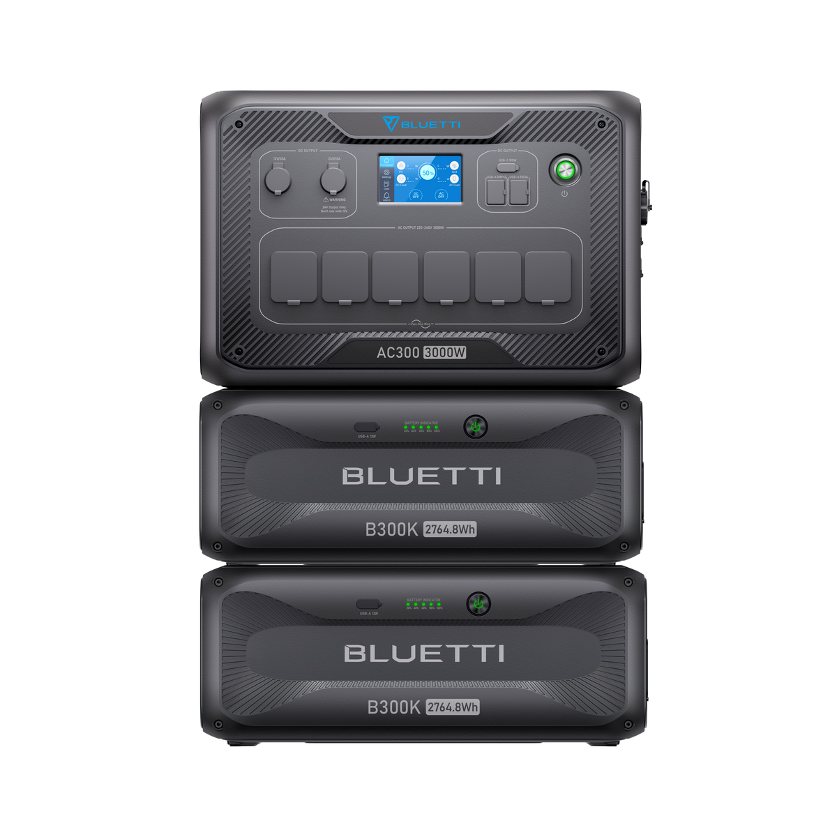 BLUETTI AC300 + B300K Home Battery Backup | 3,000W 2,764.8Wh