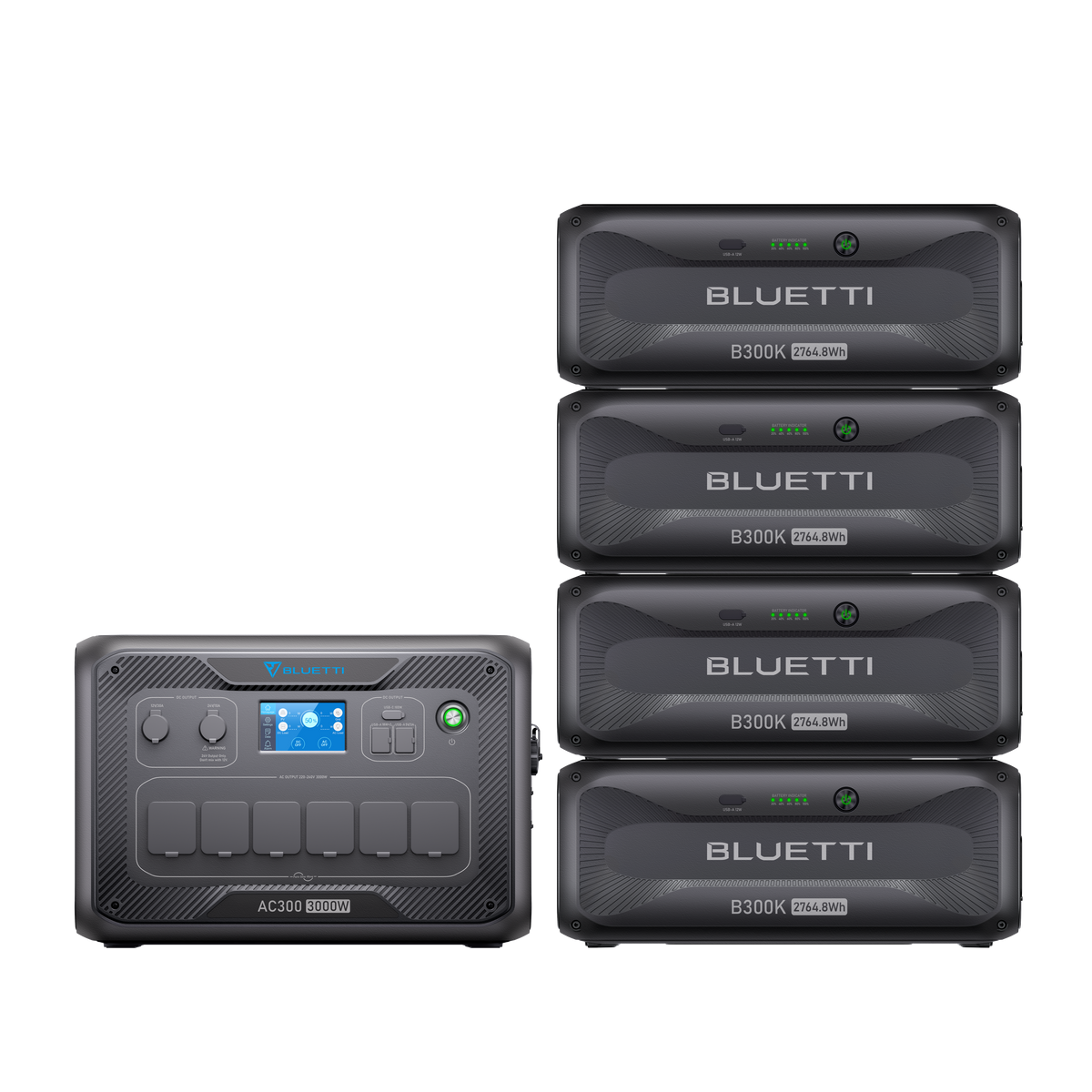 BLUETTI AC300 + B300K Home Battery Backup | 3,000W 2,764.8Wh