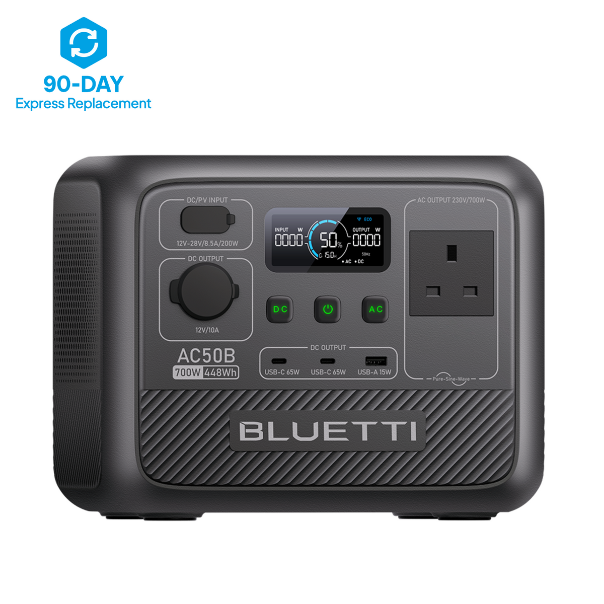 BLUETTI ポータブル電源 AC50B 448Wh/700W AC50B_1x_2587916d-6087-42ea-