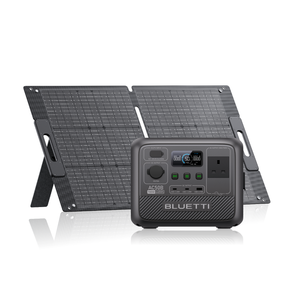 AC50B + 100 W | 448 Wh Capacity | 100 W Solar Panel