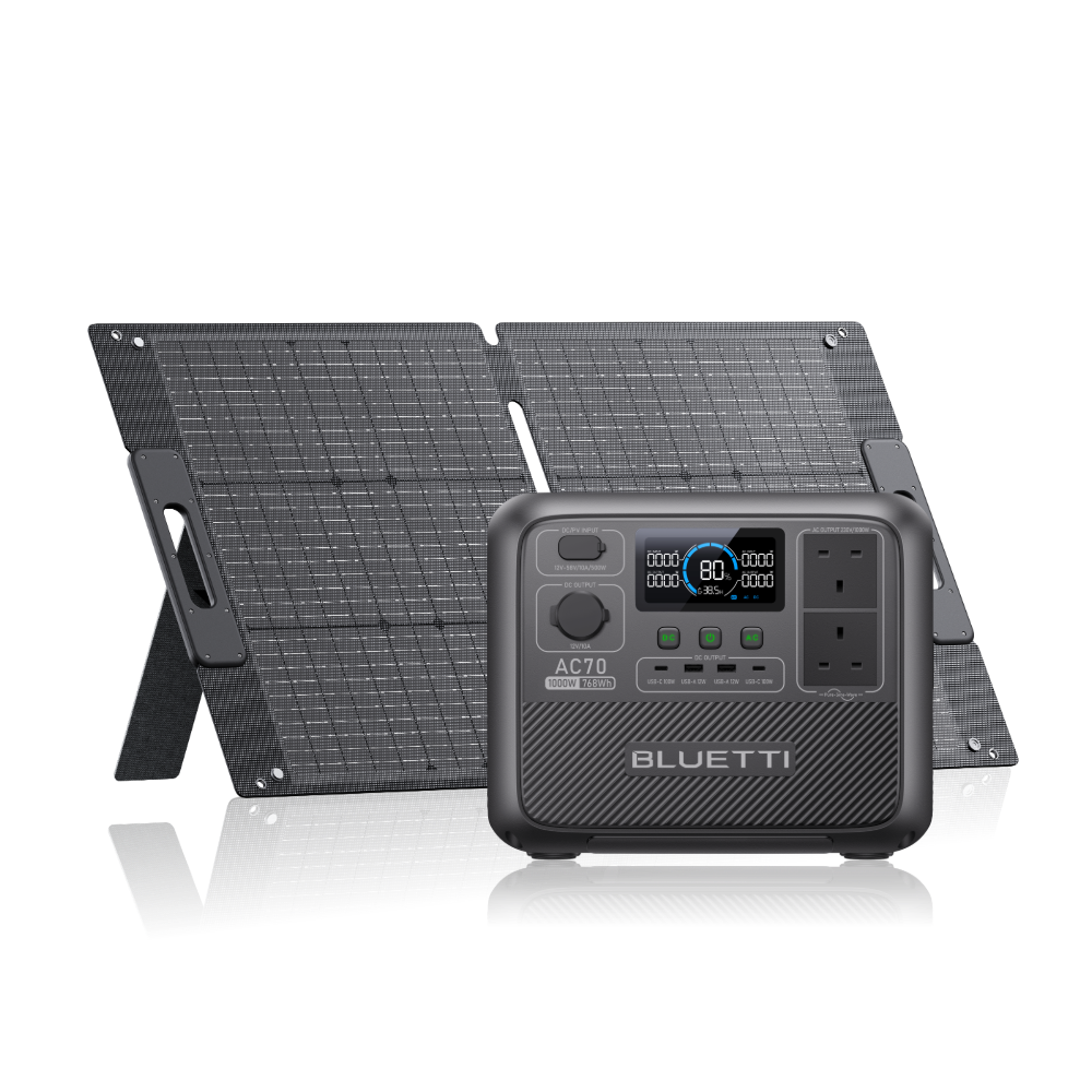 AC70 + 100W 768 Wh Capacity 100 W Solar Panel