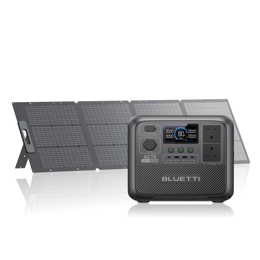 AC70 + 200W 768 Wh Capacity 200 W Solar Panel