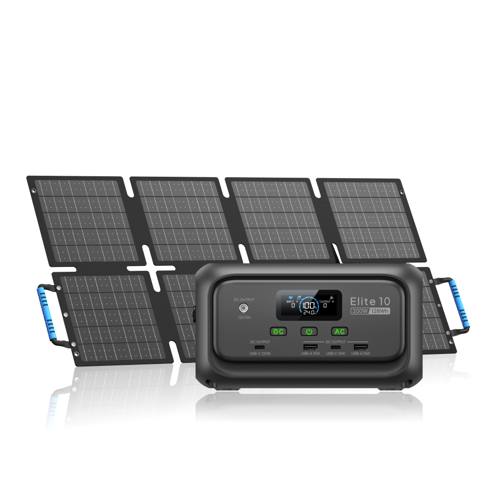 Elite 10 + 60 W | 128 Wh Capacity | 60 W Solar Panel
