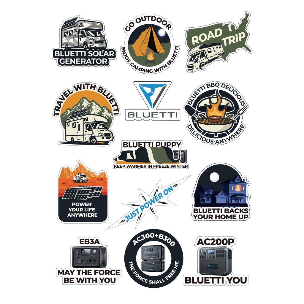 BLUETTI Button Pin Stickers