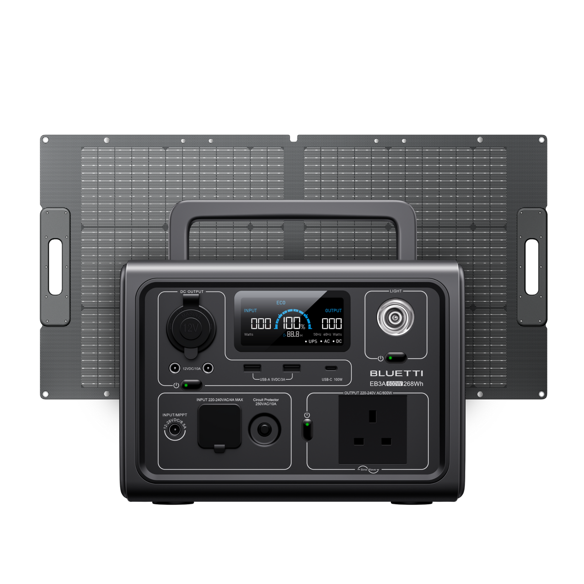 BLUETTI EB3A Portable Power Station | 600W 268Wh