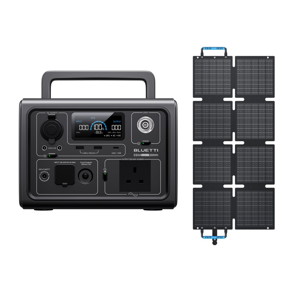 BLUETTI EB3A Portable Power Station | 600W 268Wh